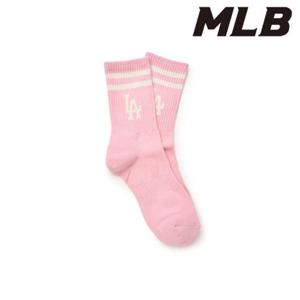 MLB (3ASOMS35N-07PKM) 빅로고 스트라이프 장목양말