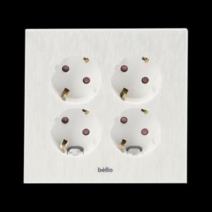매입콘센트(벨로) 4구(화이트)