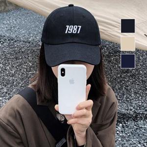 깔끔하고 스트릿한 숫자 자수 포인트 베이직 볼캡