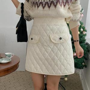 아이우먼 양면퀼팅누빔팬츠스커트 LTQ355M412 빅사이즈