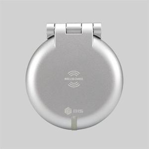 가구 매입콘센트 BID-201W 실버 원형