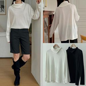 위쉬몰 GO 사이드폴링카라주름티(T423H412) 빅사이즈