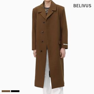 [빌리버스]빌리버스 남성 코트 카라 울 혼방 자켓 롱코트 BYM006