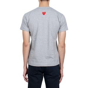 [꼼데가르송] 백 레드 와펜 반팔(P1T340) (AX T340 051 2)