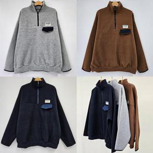 위쉬몰 KD 패치후리스반집업맨투맨(T521H412) 빅사이즈