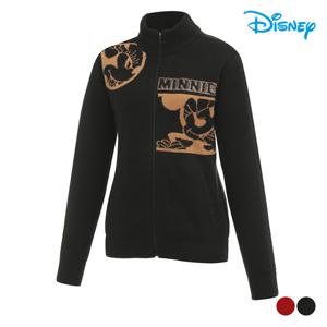 [디즈니골프]여성 메리노 울 하이넥 니트 집업 가디건 점퍼 DO4LKG033