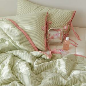 리본케이크 먼지없는 간절기 차렵이불(Q이불단품)