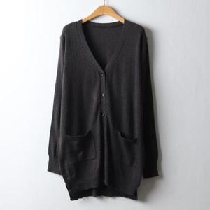 아이우먼 투데이루즈핏롱가디건 EBJ309M501 빅사이즈