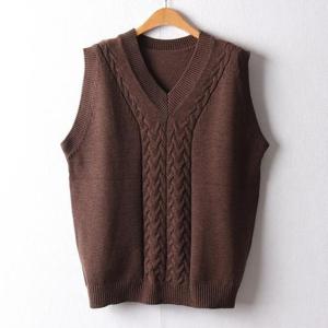 아이우먼 베이직꽈배기베스트 EBF711M501 빅사이즈