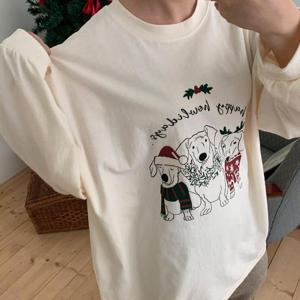 아이우먼 멍멍이캐릭터박스트임티 MOT536M412 빅사이즈