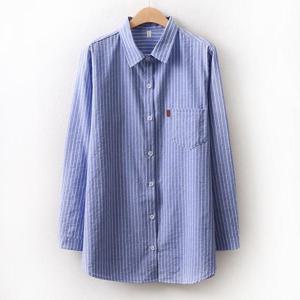 아이우먼 베이직줄지남방 MN8825M501 빅사이즈