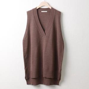 아이우먼 퍼블릭루즈니트조끼 RMw120M501 빅사이즈