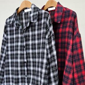 널드체크카라스트링남방 412T599S 빅사이즈 여성