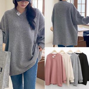 위쉬몰 IL 브렉라벨브이박스긴팔티(K460H501) 빅사이즈