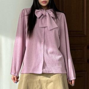 아이우먼 하이쭈리본니트블라우스 LTT623M501 빅사이즈