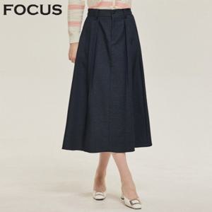 [포커스]포커스 핀턱데님플레어스커트_VF5S1SK8101