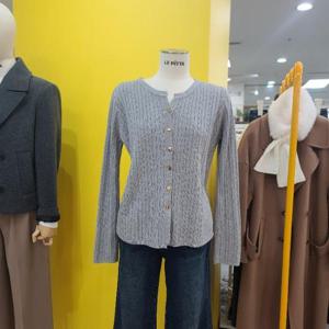 르피타 DP01 금단추 꽈배기 가디건 L251BKT254