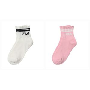 [휠라] 키즈 가로 리니어 중목 양말 2색상 FLKCCNTAKN11