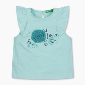 [베네통 키즈]베네통키즈 네이쳐 자수 민소매 티셔츠 3LHAG10EM MT