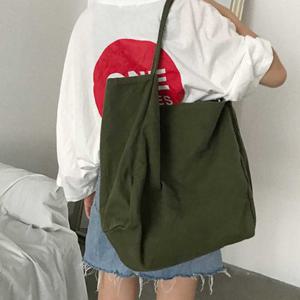 여자 대학생 캠퍼스 룩 데일리 빅 에코 백 가방 코디