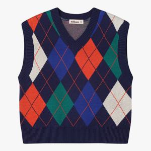 [밀리밤]아가일스웨터조끼(MLVK25S62)