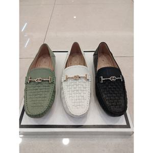 [엘칸토][엘칸토] 여성 양가죽 초경량 메쉬체인장식드라이빙로퍼