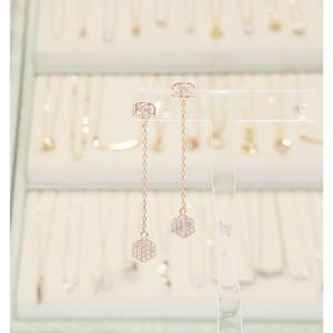 볼라레 세이브존01 벌집고방체인 귀걸이 SPE280