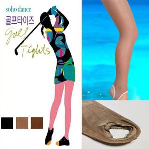 에어로빅스타킹 소호댄스 70데니아 무광택 골프 고리 타이즈 스타킹