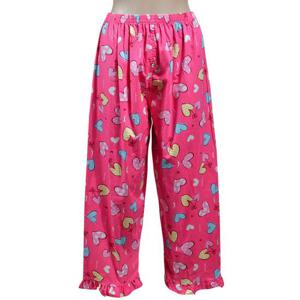 여성 러플 디자인 9부 파자마 홈웨어 밴딩 잠옷 바지