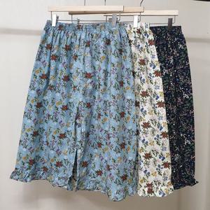 국산 면 여성 8부 바지