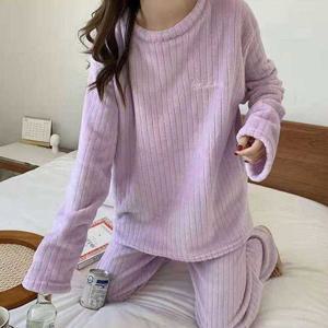 여자 겨울 파자마 파티 수면 잠옷 상하의 극세사 세트