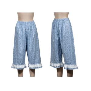 오가닉레이스 꽃패턴 여성 7부 파자마 홈웨어 바지