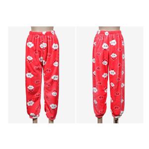 따뜻한 밑단시보리 밍크 여성 9부 파자마 0647iw