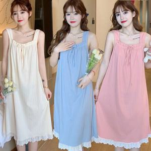 여성 시원한 리본 민소매 홈웨어 잠옷 USK-304