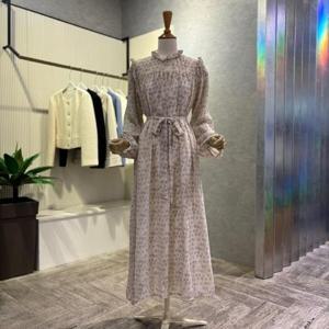 [ab.f.z]AOZ1HO39C_프릴 프라워 시폰 롱 원피스