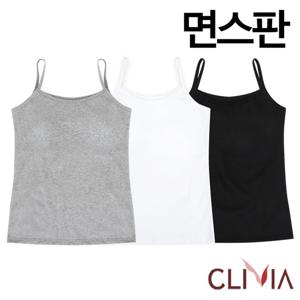 [크리비아]면스판 탈부착몰드 끈브라런닝1종(C4624A)어깨런닝/90-100