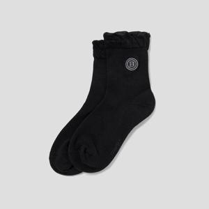 [빈폴골프ACC] (BE51KTA025) 여성 셔링 미들삭스 - 블랙