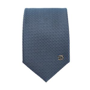 [에스티듀퐁(셔츠)]블루 심플 패턴 실크 솔리드 넥타이 TE5SM61KA033TBU