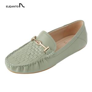 여성 경량창 메쉬 체인 장식 드라이빙 슈즈 LCWC07U513 (그린)