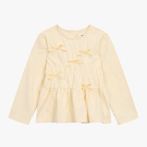 [밀리밤]버터옐로우리본티셔츠(MLLA25S2G)