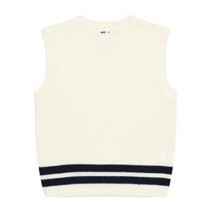 [소이][소이] 남아 라인 배색 브이넥 니트 베스트 23S5003_IV