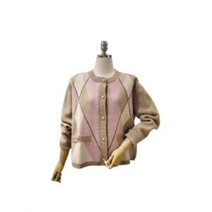 [포커스]아가일배색체크가디건  FS4A7KC0032