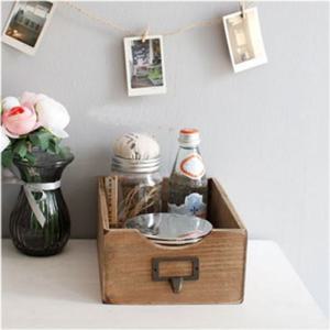 우드정리함 NO.10 우드박스 다용도 수납함 소품바구니 핸들정리함