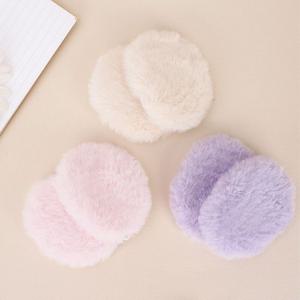 보아털귀마개 아동 겨울 방한 보아털 포인트 똑딱이 귀마개 WH0631