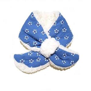 아동목도리 블루 플라워 넥워머 유아목도리 스카프빕