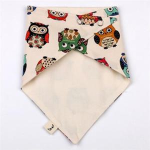 유아스카프 국내제작 순면 스카프빕 부엉부엉 오가닉면 턱받이