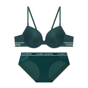 베이직 라인포인트 에어로쿨 브라 햄팬티세트_딥그린