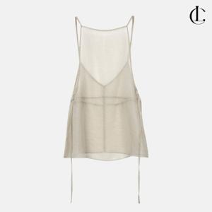 엘케이트 여성 끈나시 샤 뷔스티에 사계절 시스루 레이어드 원피스 LFER001