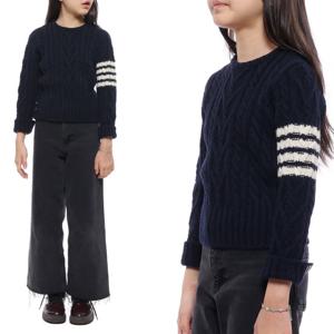 [톰브라운] 23SS 울 모헤어 트위드 니트 (KKA01A Y1502 415 23S)