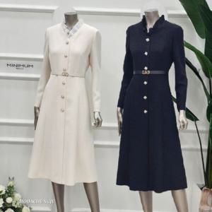 [미니멈]MD  시스루 프릴 브이넥 원피스 MD MMZAGWO1960_CJ